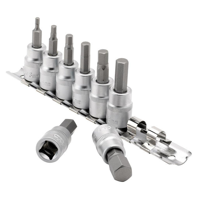 Draper Expert 3/8" Drive Hex Bit Socket Set | 8-Piece, H3 to H12