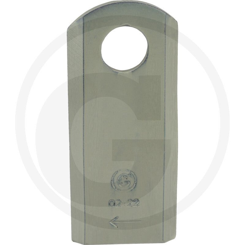 Mower blade GRANIT right-hand for Kuhn, gray metal, pack of 25