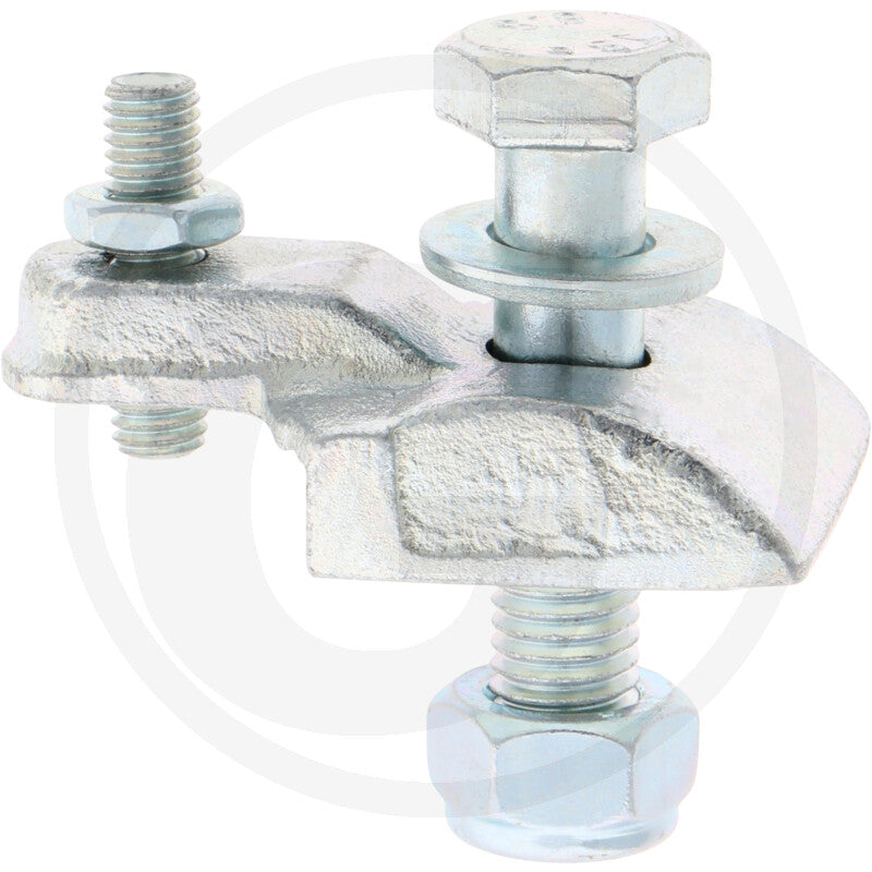 Granit Mount Complete M12x55 clamp in silver metal for heavy machinery parts by GRANIT
