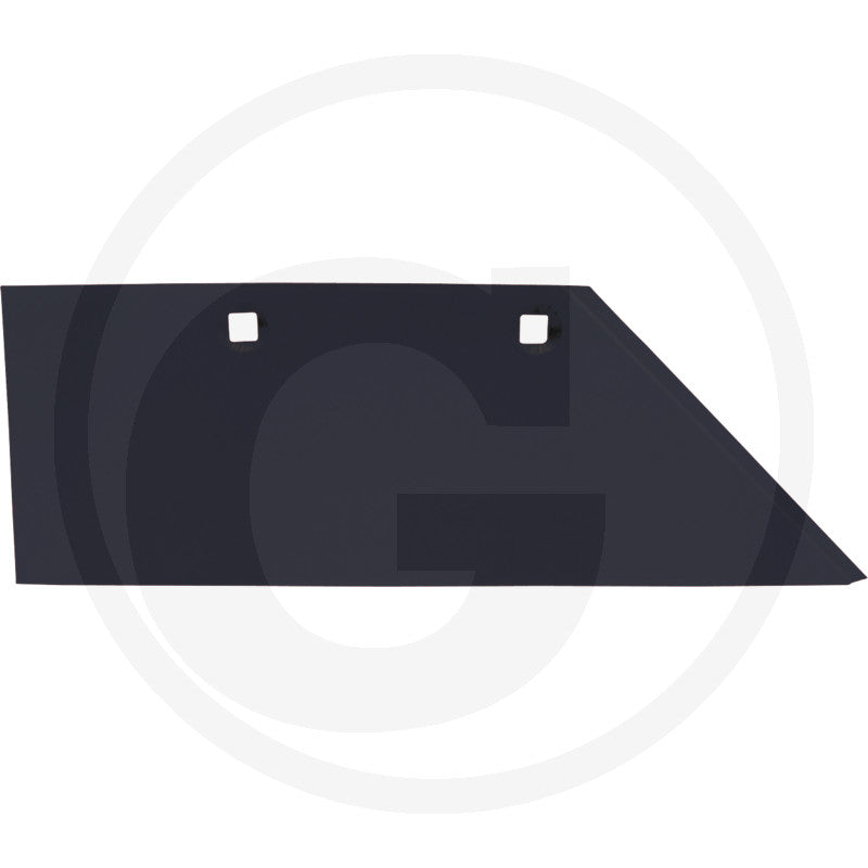 Granit Share (Right) tillage part in dark gray metal with two square mounting holes