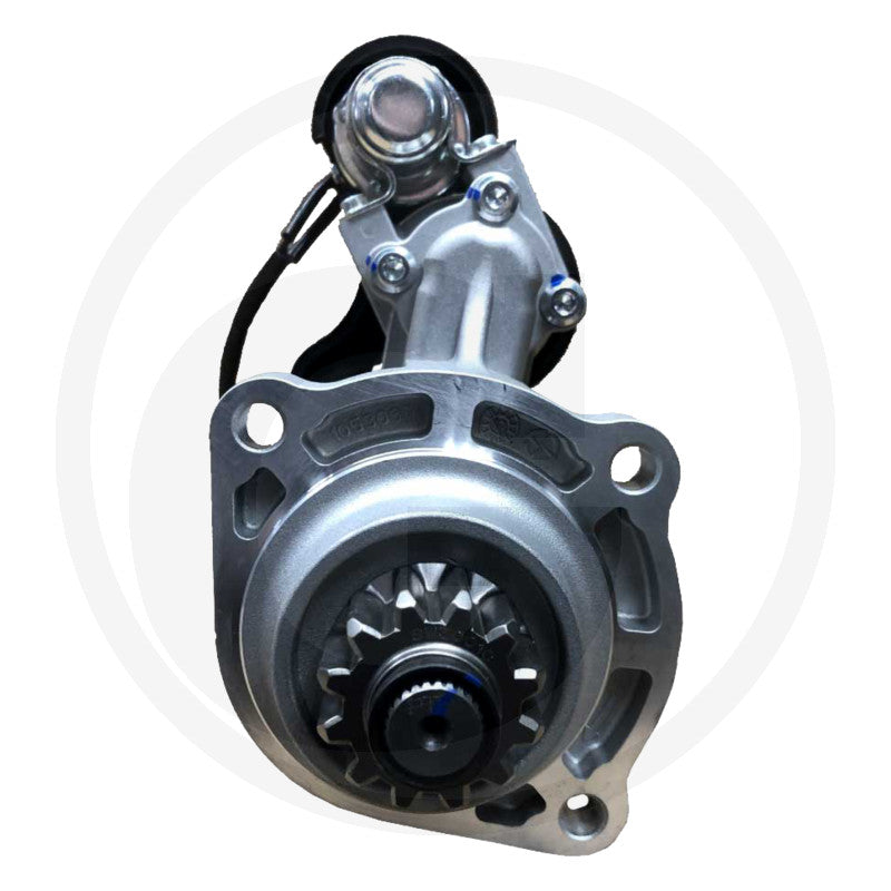 Gear reduction starter motor, Prestolite 24V 7.5kW, silver-gray industrial starter