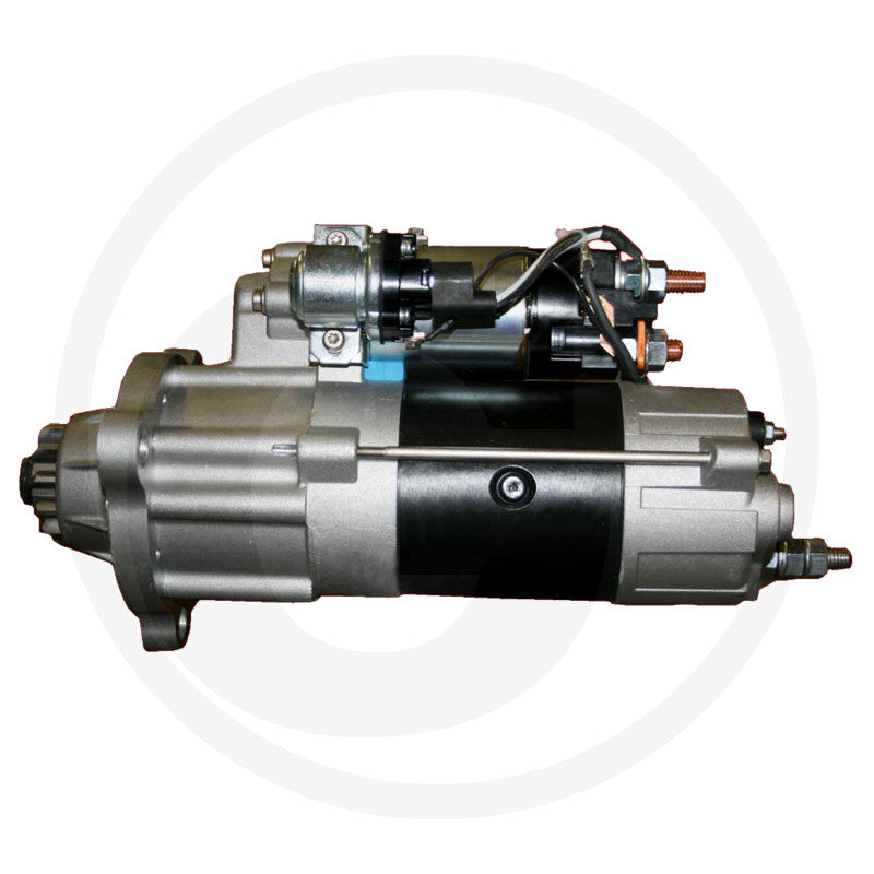 Prestolite gear-reduction starter motor, 24V 7.5kW, metallic gray