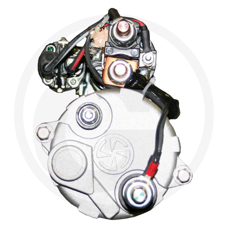 Prestolite gear reduction starter motor, 24V 7.5kW with wiring harness and copper terminals.