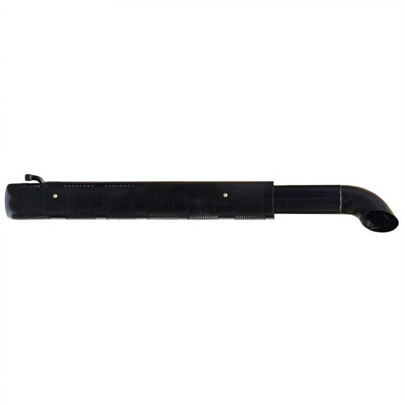 Granit exhaust silencer for Case IH CVX, New Holland T7500 and Steyr CVT – air extraction, black metal pipe