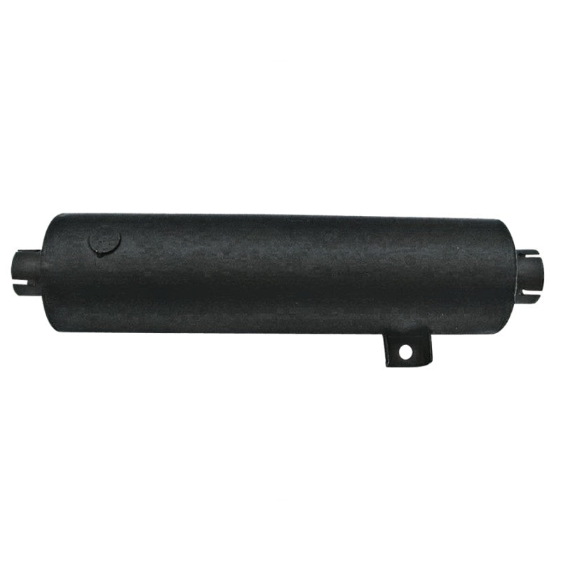 Silencer for Deutz-Fahr D06/D07 Intrac 2002 by GRANIT, black with mounting bracket.