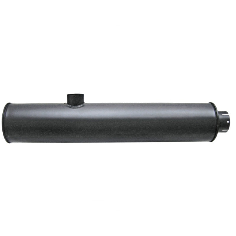 Silencer for Deutz-Fahr Agrotron tractor by GRANIT; black metal exhaust component