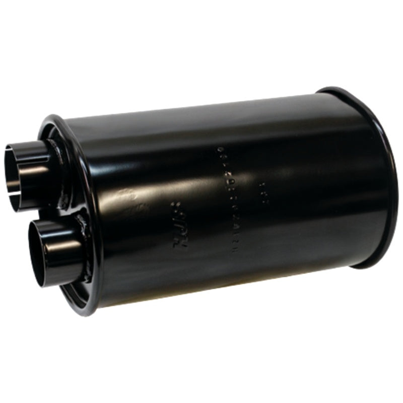 Silencer for Fendt 206S/206V+F and 207S/207V+F tractors, black GRANIT exhaust silencer with dual outlets