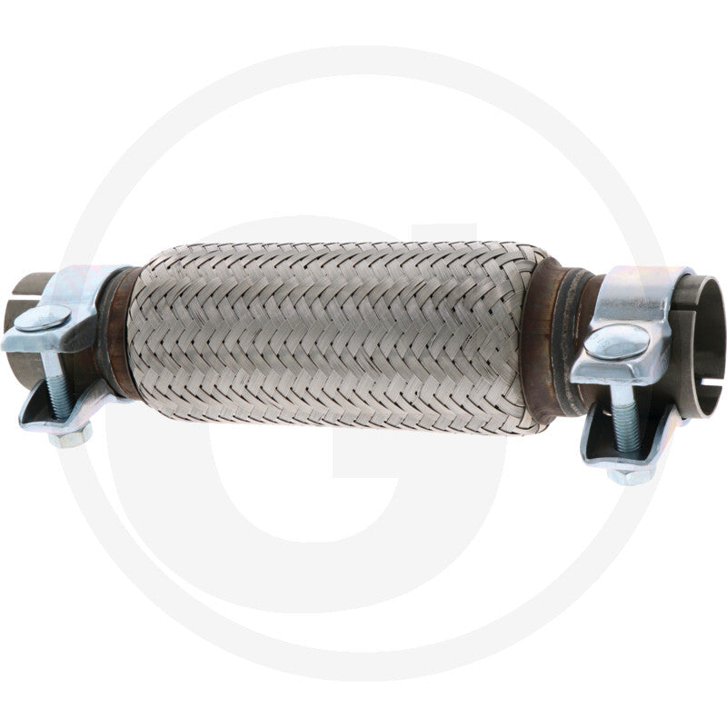 Slotted Flexible Exhaust Connector + Clamps - 50.5 x 300mm