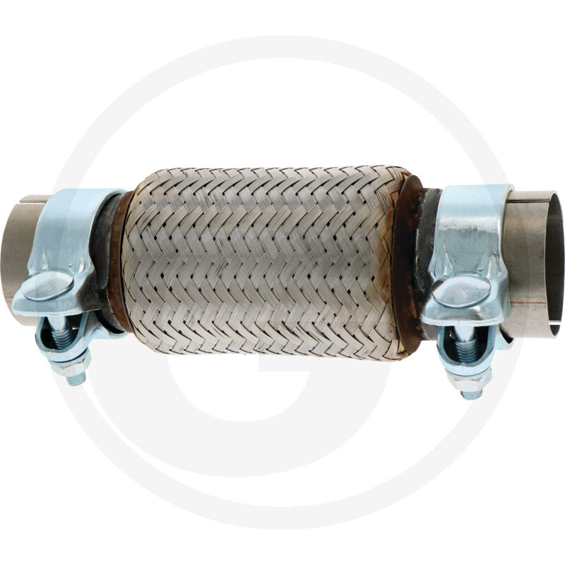 Slotted Flexible Exhaust Connector + Clamps - 60.5 x 250mm