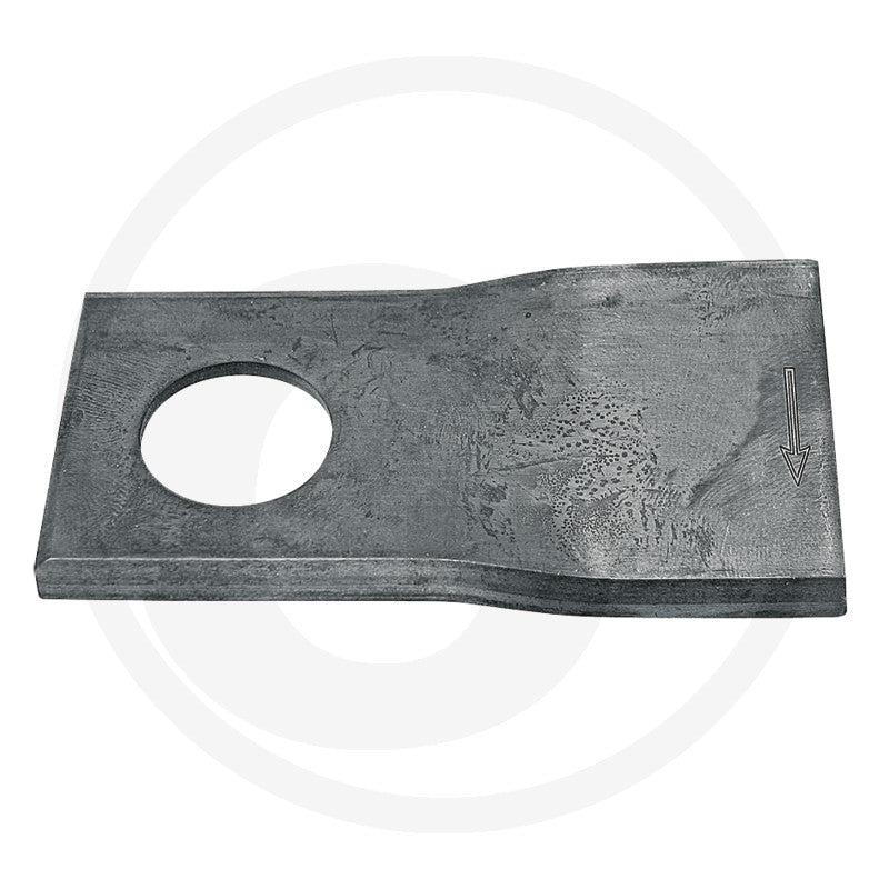 Mowing blade right - Fella, GRANIT mower blade, pack of 25, metal blade with mounting hole.