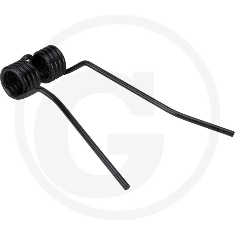 Rotary Tedder Tine, 9 x 113 x 375mm, black metal
