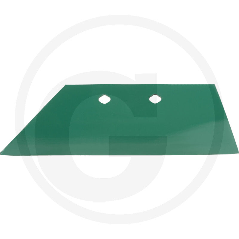Skimmer Share 56034 by GRANIT, green metal tillage blade with two mounting holes.