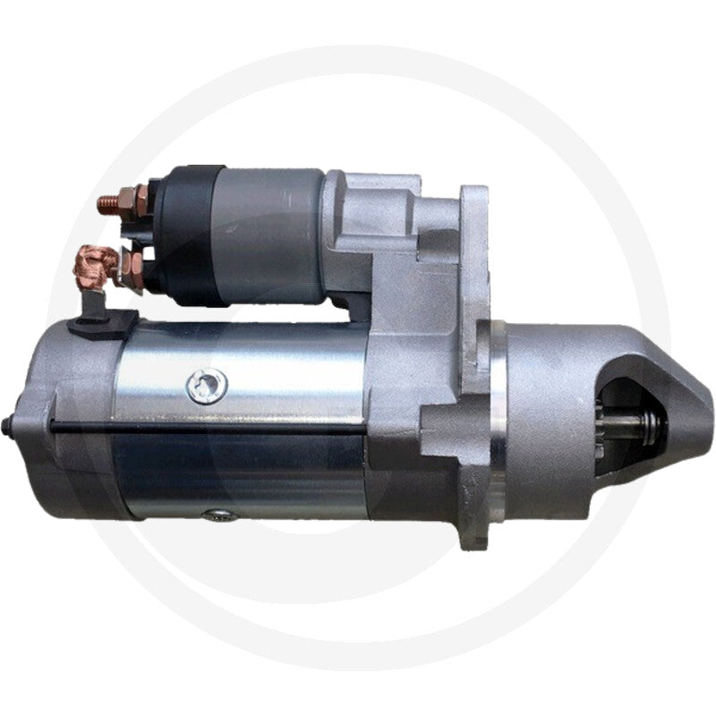 Prestolite Starter Motor 24V 4kW; silver body with black solenoid housing.