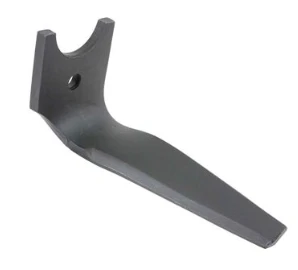 Kuhn Power Harrow Tine Left for HR Series, gray metal OEM spare part