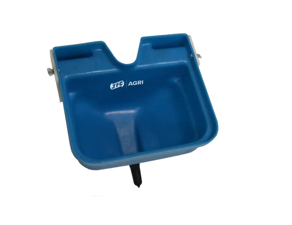 Single-teat calf feeder by JFC Agri, blue plastic milk kart for livestock feeders