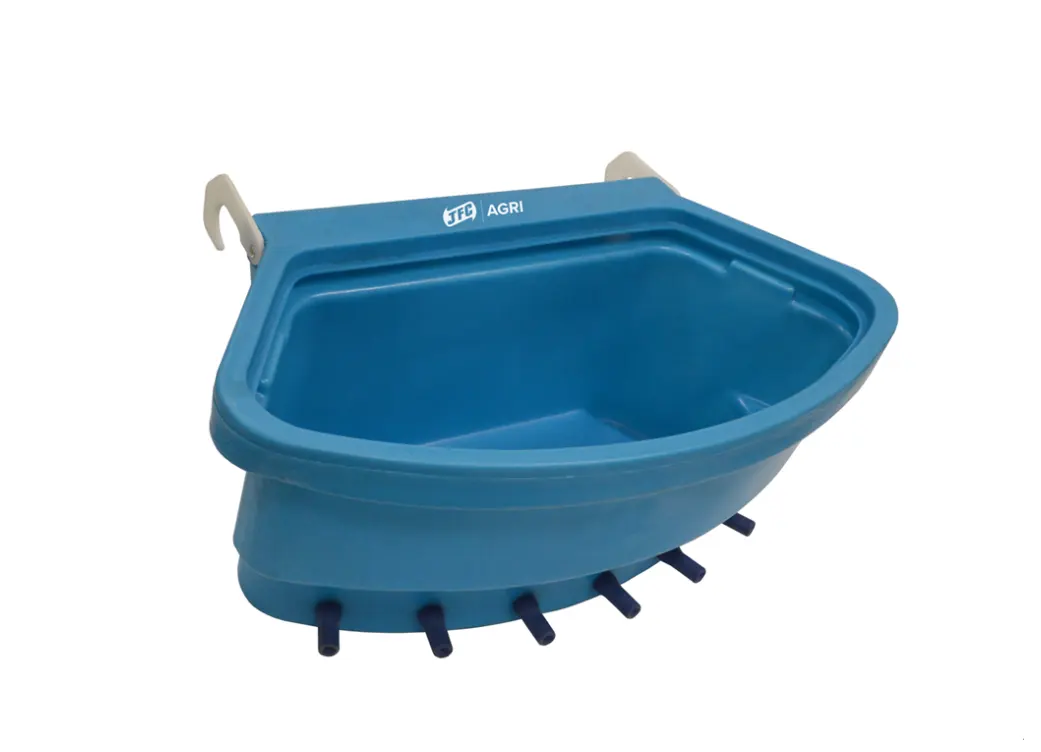 6-teat blue calf feeder by JFC Agri; milk kart livestock feeder with six teat nipples