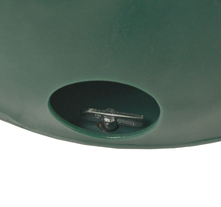 Tear Drop Wall Hay Feeder by JFC Agri, green with fixing bracket