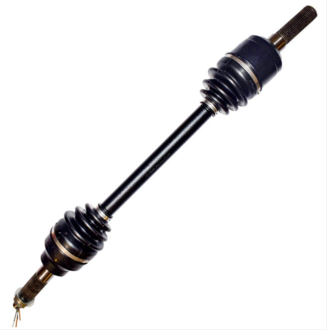 Kawasaki Mule Pro-DX rear-right CV driveshaft, complete, black with rubber boots