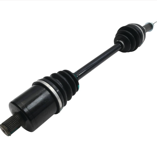 Hyper CV drive shaft for Polaris Sportsman 570, front left/right, 2018–2021; black shaft with rubber boots