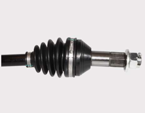 Can-Am Defender 1000 CV driveshaft front right, complete shaft with black boot and splined end