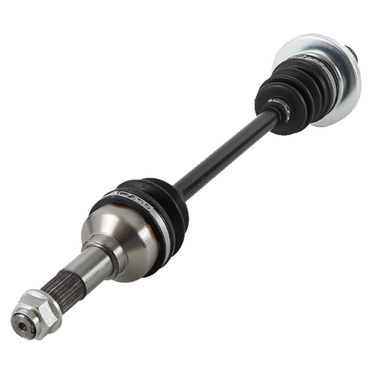 Hyper CV driveshaft complete, rear-left for Yamaha Rhino YXR 450/660/700, black shaft with metal joint