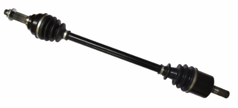 CV driveshaft front-left, Hyper brand, for John Deere Gator, black metal shaft with CV joints
