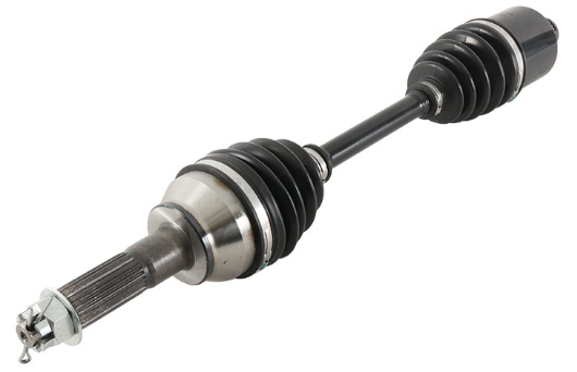 Polaris Sportsman rear CV driveshaft for 2014–2017 by ATV City, metal shaft with black rubber boots