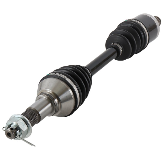Can-Am Outlander rear-right CV driveshaft (L/570) – ATV City, metal shaft with black rubber boots.