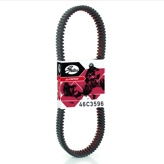 Gates G-Force CVT drive belt, model 46C3596, for Arctic Cat/Textron ATVs (2006–2020).