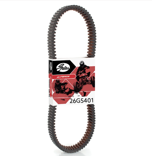 Gates G-Force CVT drive belt for Kawasaki KVF300 Brute Force 300; brown belt with Gates logo on red packaging