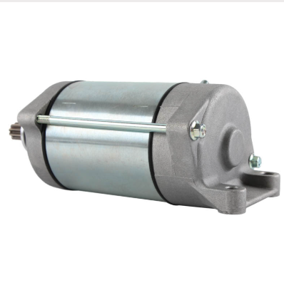 Starter motor for Polaris Ranger/Sportsman/RZR, silver metal finish, by DGT Agri.