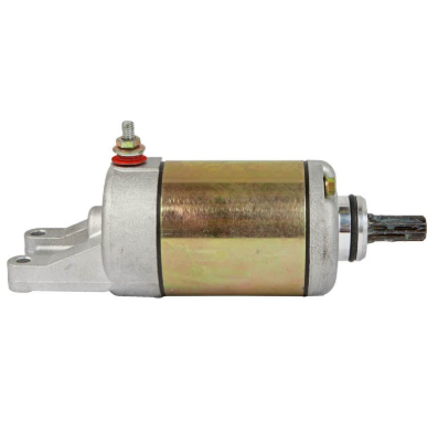 Starter motor for Suzuki KingQuad ATV LTA450X/LTA500X, gold solenoid housing