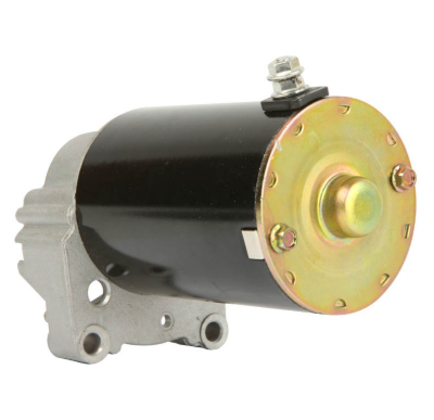 Starter motor by DGT Agri for Briggs & Stratton, 12V, 16-tooth gear, black body, replaces 399928/498148/495100