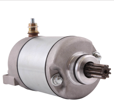 Silver starter motor by DGT Agri for Polaris Predator 500 / Outlaw 500 ATV (2003–2007)