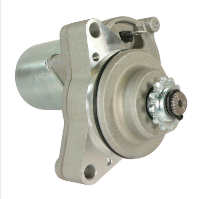 Starter motor for Honda TRX90 Fourtrax ATV by DGT Agri, with gear and mounting flange