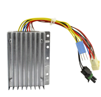 DGT Agri Surepower ECM Kit for Polaris Scrambler/Sportsman 400-500 (2004-2006), silver metal ECU with multicolor wiring harness