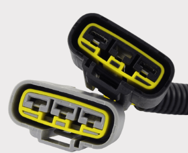 REVOLT Regulator Rectifier connectors pair with yellow seals by DGT Agri
