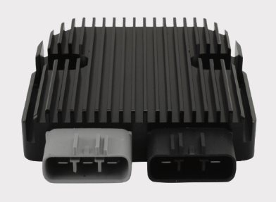 DGT Agri REVOLT Regulator Rectifier for Polaris RZR/Ranger/Sportsman – black finned heatsink, dual connectors
