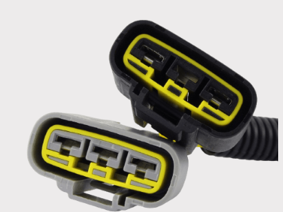 REVOLT regulator rectifier connectors for Honda TRX300 ATV, DGT Agri, yellow-sealed twin connectors