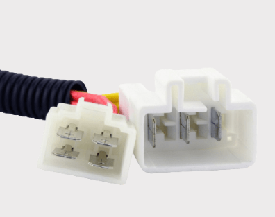 REVOLT Regulator Rectifier connector pair for Triumph Daytona 675/675R, white plastic plugs, DGT Agri