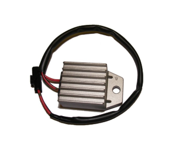 Regulator rectifier for Honda TRX420 Fourtrax Rancher, small version with wires, DGT Agri silver housing