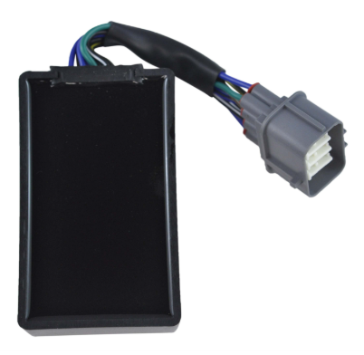 Performance CDI Module for Honda TRX300/TRX300FW ATV by DGT Agri; black electronic box with a gray multi-pin connector.