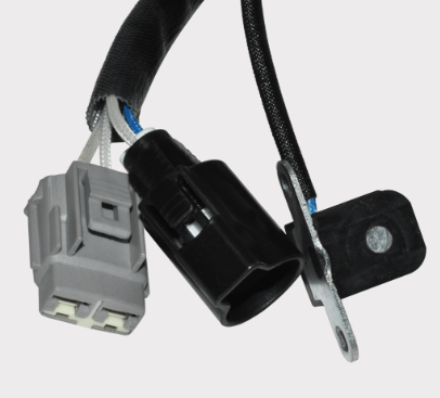Generator stator harness for Kawasaki KRF800/KRT800 Teryx 4 UTV, gray 2-pin connector with black inline module