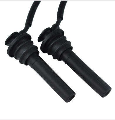Stator coil pair with black rubber boots and cables for Polaris RZR 900/1000