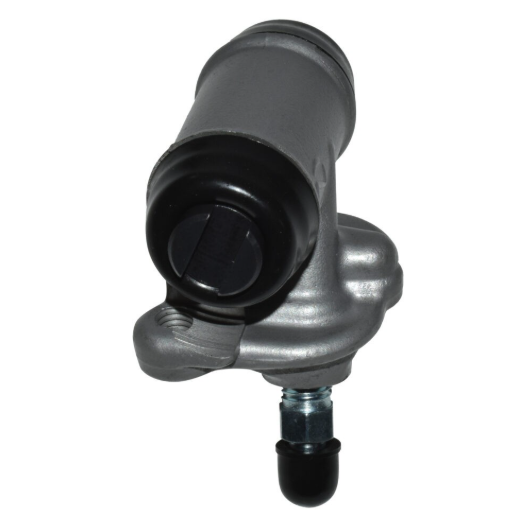 Brake cylinder for Honda TRX250 Recon/TE/TM ATV by DGT Agri, silver metal body with black cap and mounting bolt