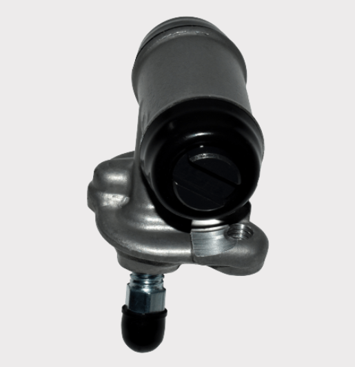 Brake cylinder for Honda TRX250 Recon/TE/TM ATV, DGT Agri; silver metal body with black cap