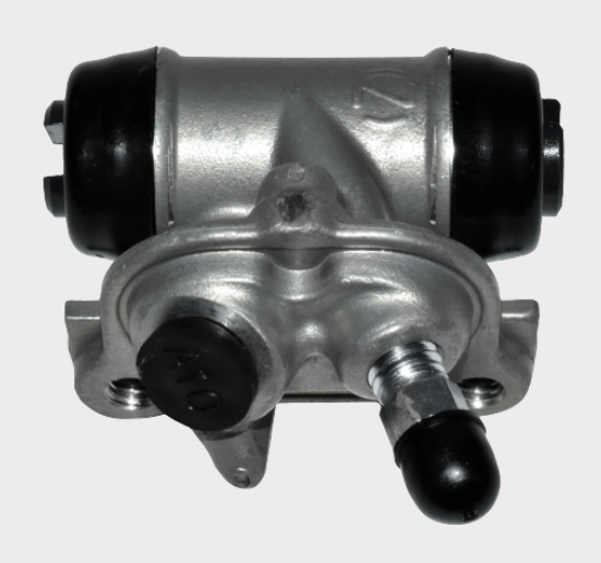 Brake cylinder for Honda TRX250 Recon/TE/TM, silver body with black end caps