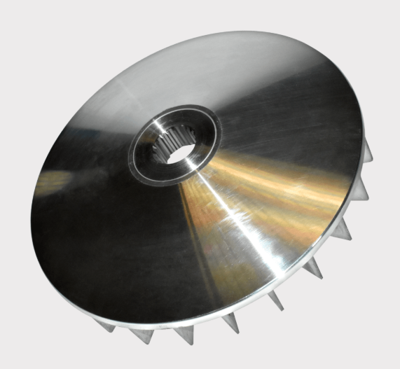 Primary fixed sheave, metal pulley with splined bore, for Yamaha Bruin/Grizzly/Kodiak/Wolverine.