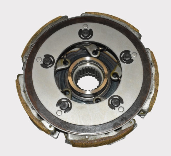 Clutch carrier for Yamaha 550/700 Grizzly/Rhino/Viking by DGT Agri; metal clutch assembly with exposed splined center hub