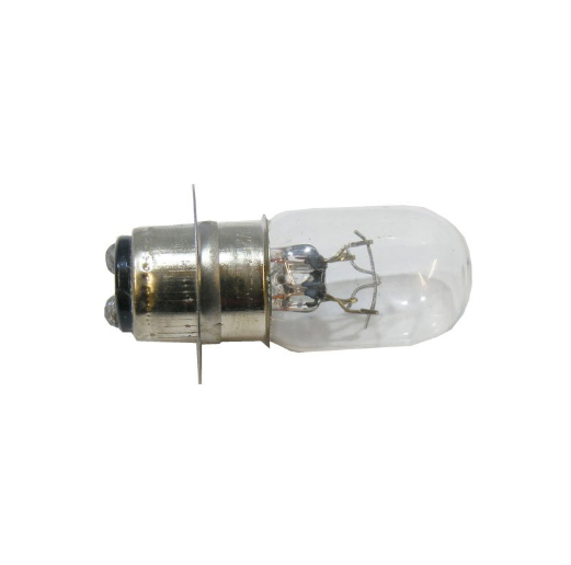 T19 12V 25/25W ATV bulb P15D-25-1 with metal base and clear glass envelope